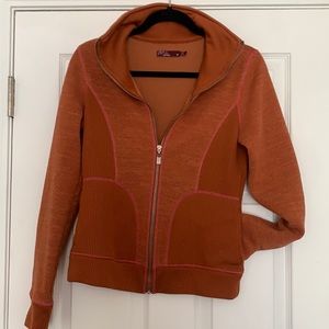Orange prAna zip up M